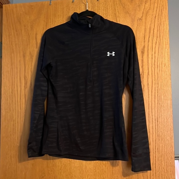 Under Armour Black Camo Striped Quarter-Zip - Picture 1 of 4